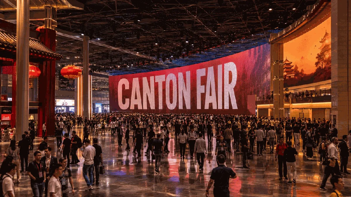 Hall principal de entrada do complexo Pazhou, sede da Canton Fair em Guangzhou, China